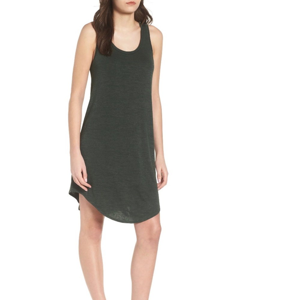 Keith Tank Shift Dress in green wood